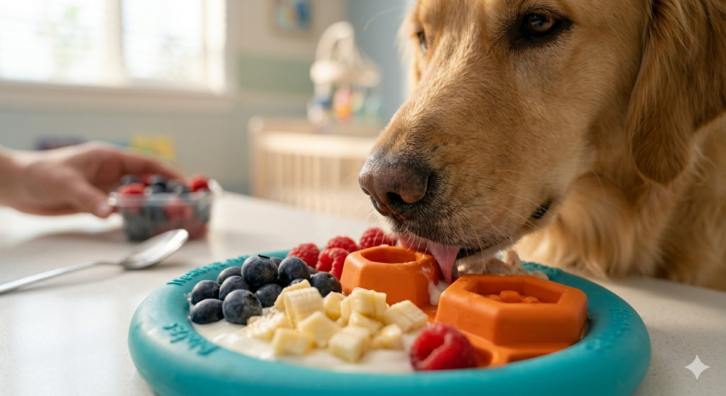 Interactive dog puzzle toys providing mental stimulation for active dog breeds.