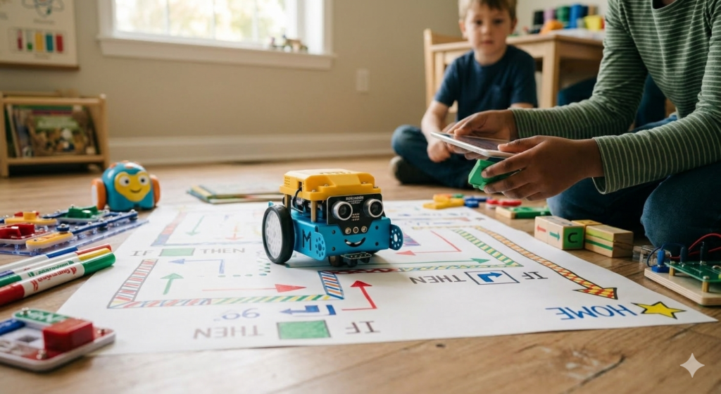 Screen-free coding robot for kids, a popular choice among children's STEM toys.