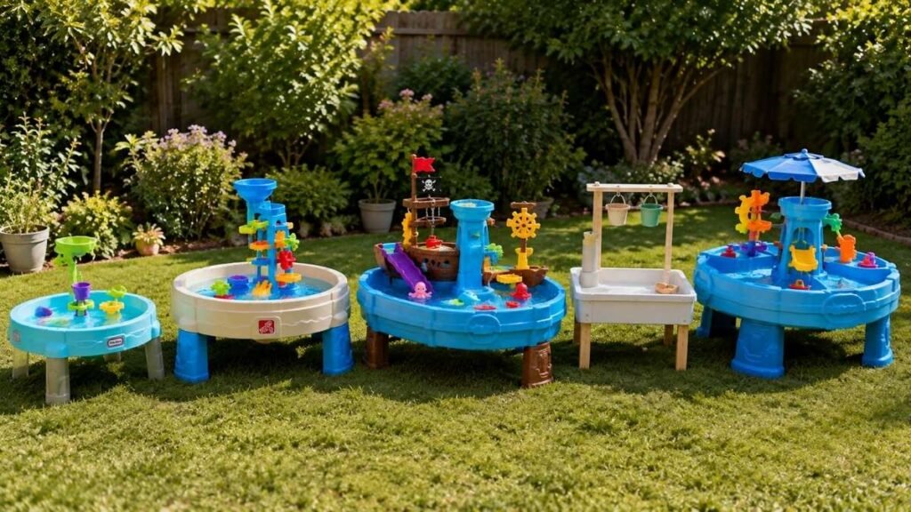 Different styles of water tables for toddlers and preschoolers
